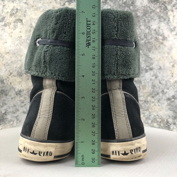 Converse Women's Size 6.5 Chuck Taylor All Star Andover High Black Suede Booties - Picture 9 of 16